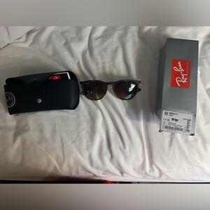 NIB Ray-Ban Erika rubber Havana sunglasses